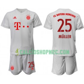 Bayern Monaco Thomas Muller 25 Bambino Maglia Trasferta 2020/2021 Manica Corta (+ Pantaloncini)